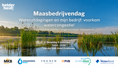 Maasbedrijvendag 2026: samen werken aan voldoende en schoon water